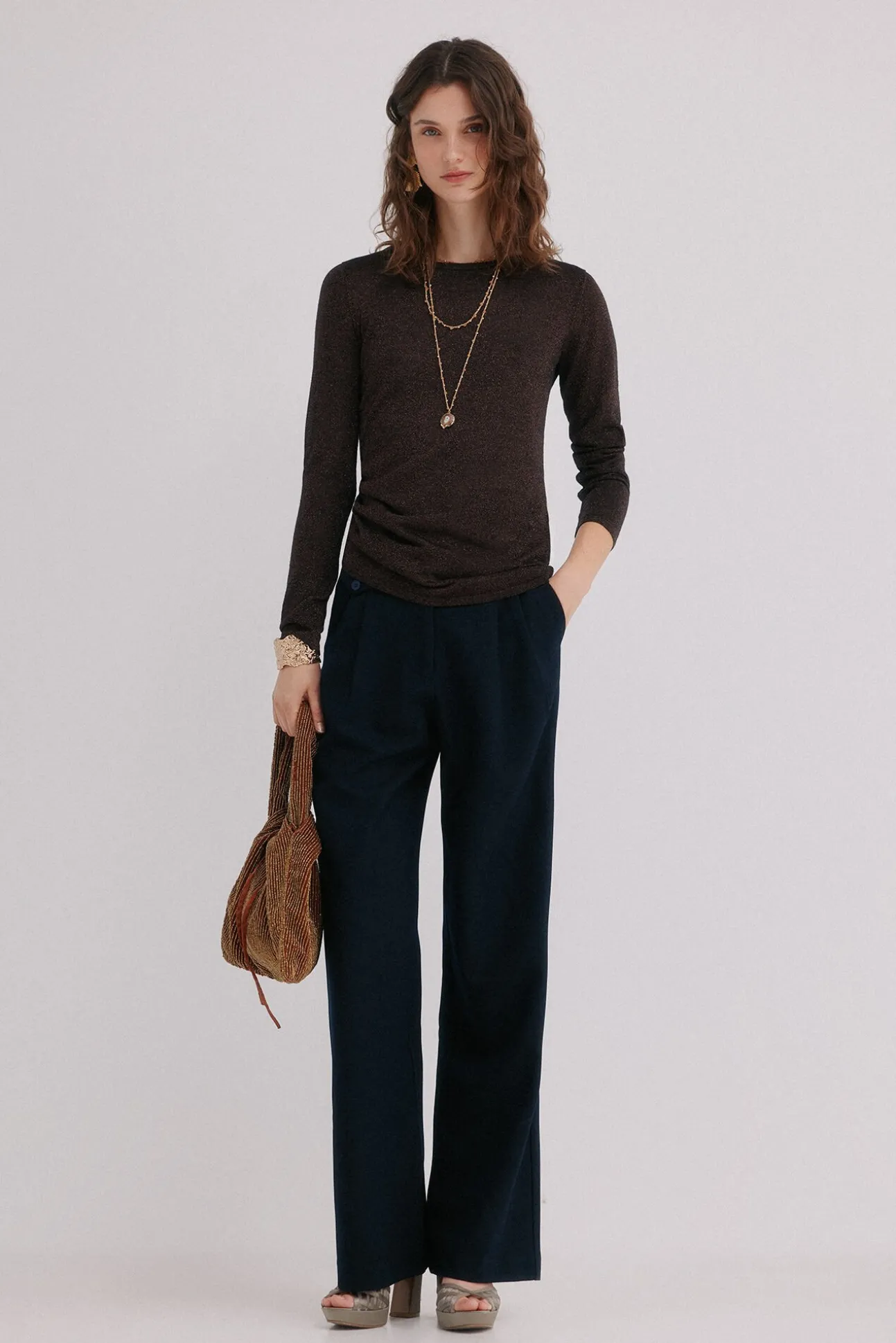 Imani. Jersey con frunces