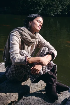 Imelda. Jersey jaspeado