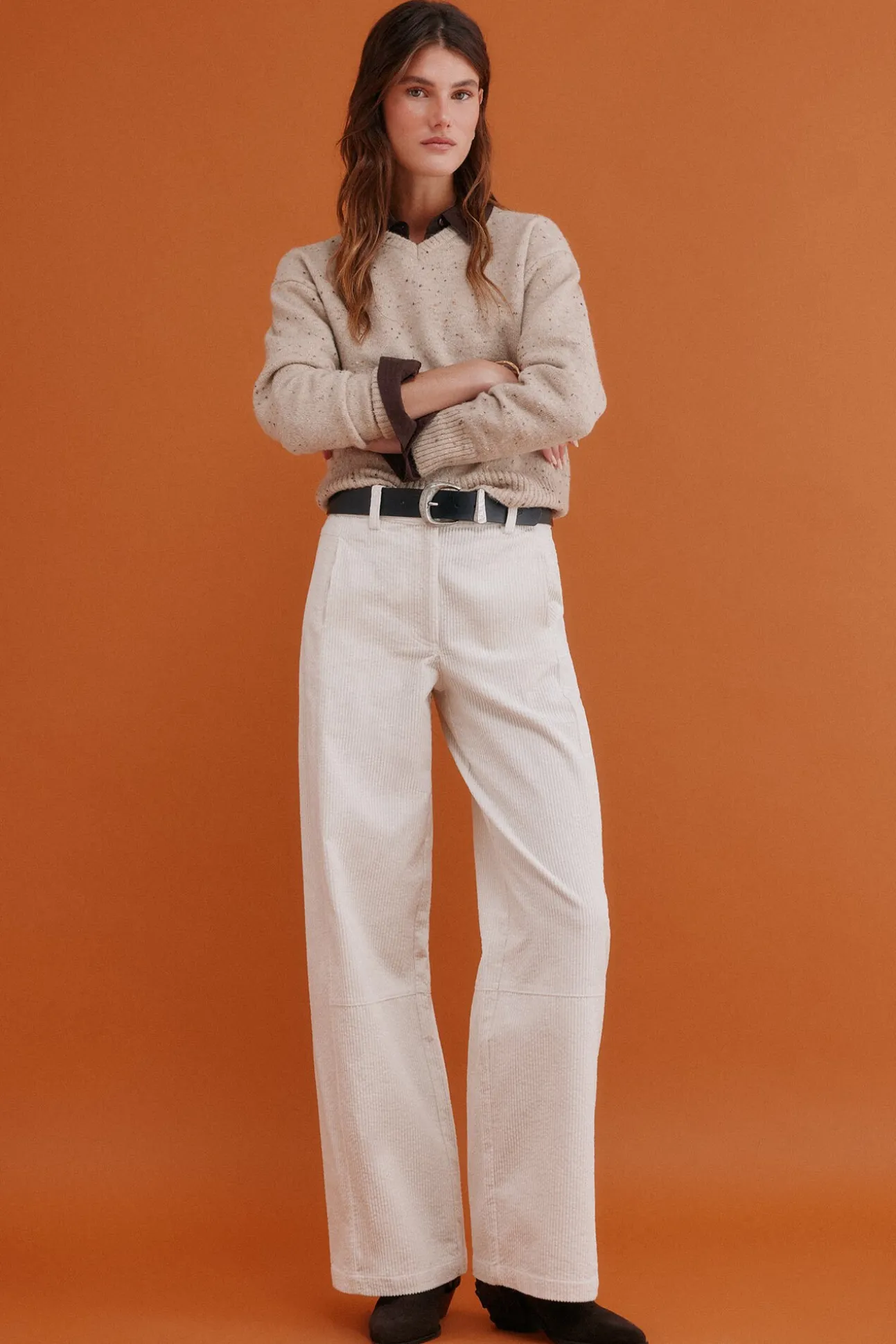 Imelda. Jersey jaspeado