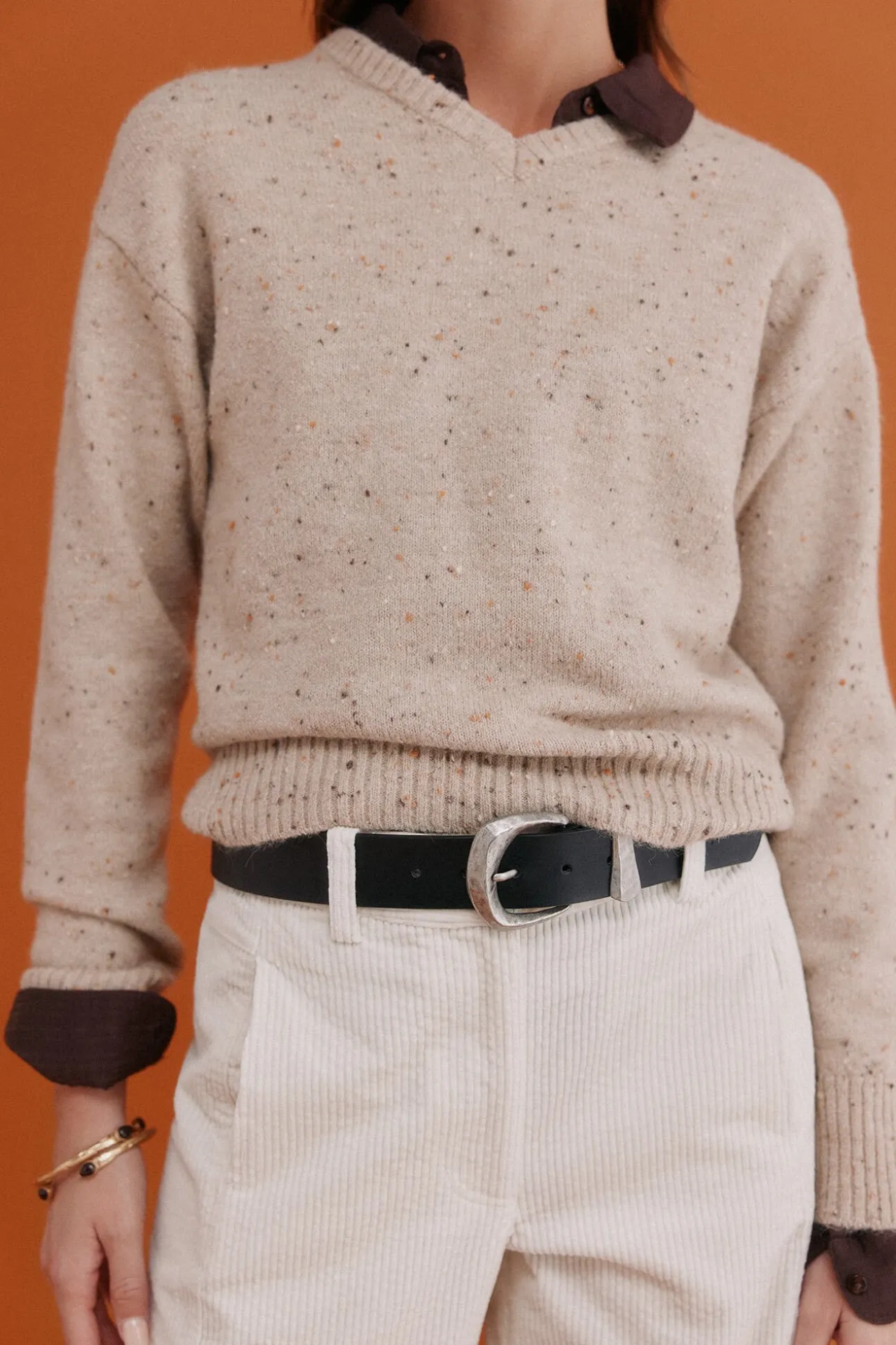 Imelda. Jersey jaspeado