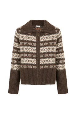 Inola. Cárdigan grecas