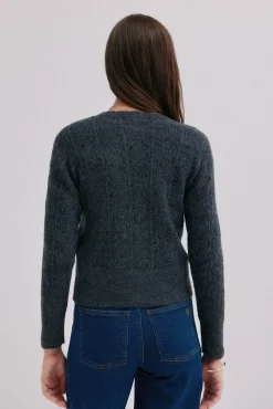 Inés. Cárdigan calado