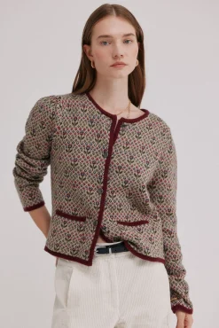 Isela. Cárdigan jacquard