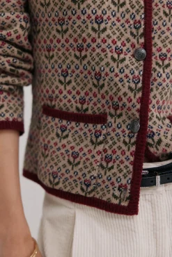 Isela. Cárdigan jacquard