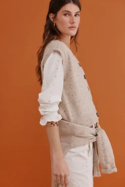 Ita. Chaleco jaspeado