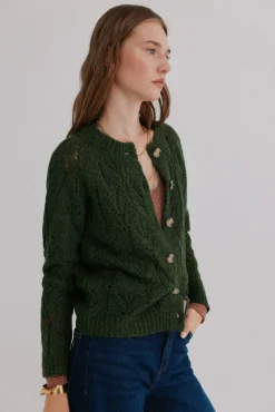 Ivette. Cárdigan calado