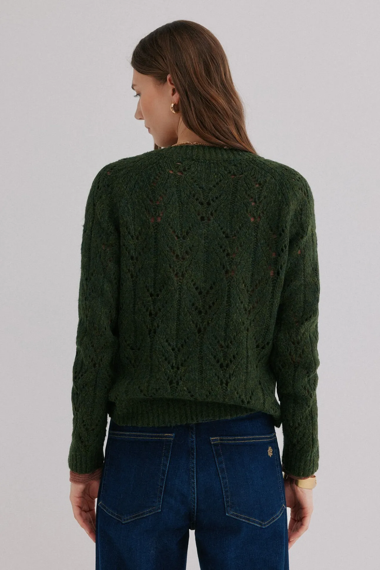 Ivette. Cárdigan calado