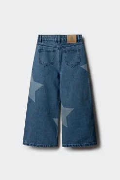 Jeans denim culotte ESTRELLAS niña