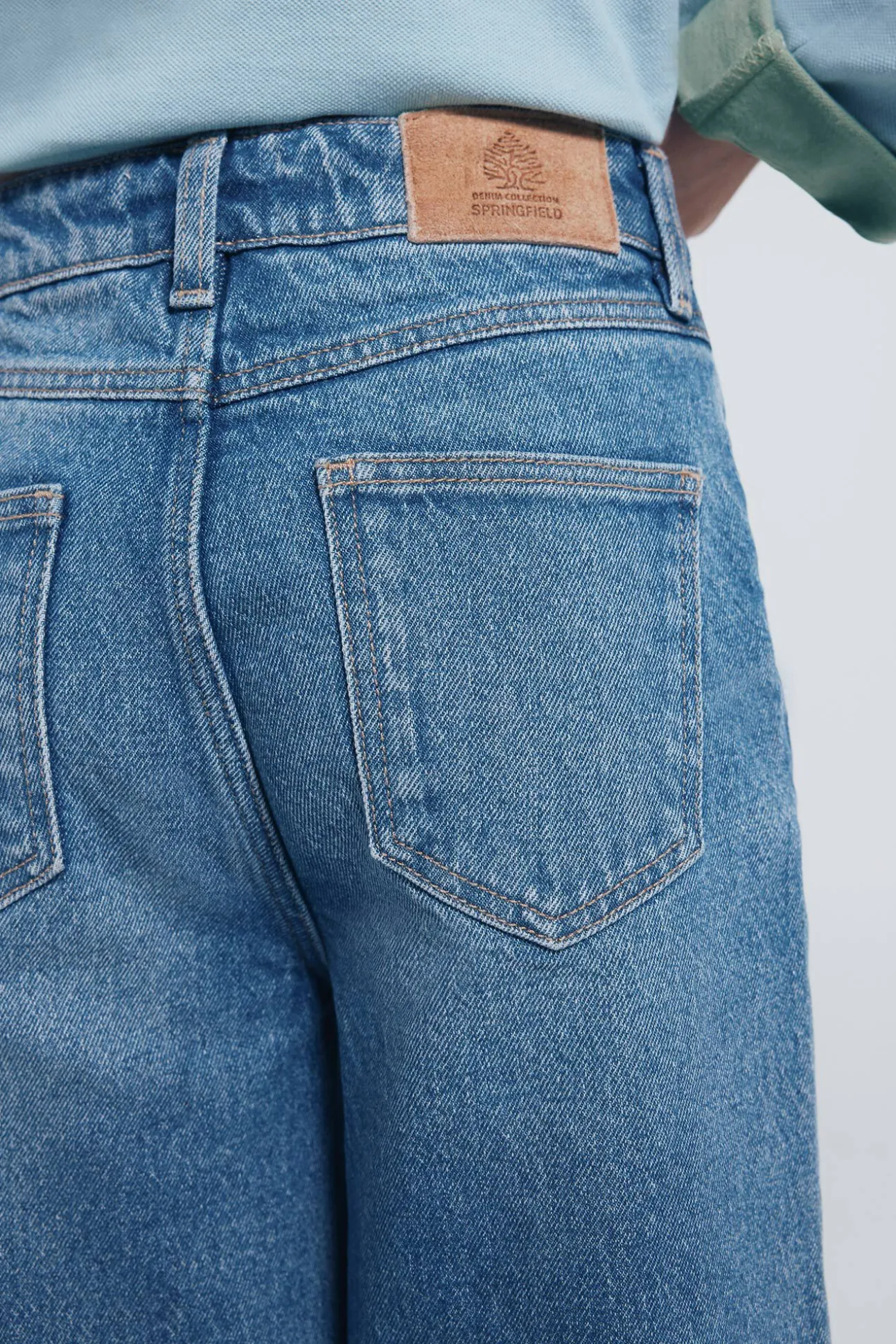 Jeans denim culotte niña