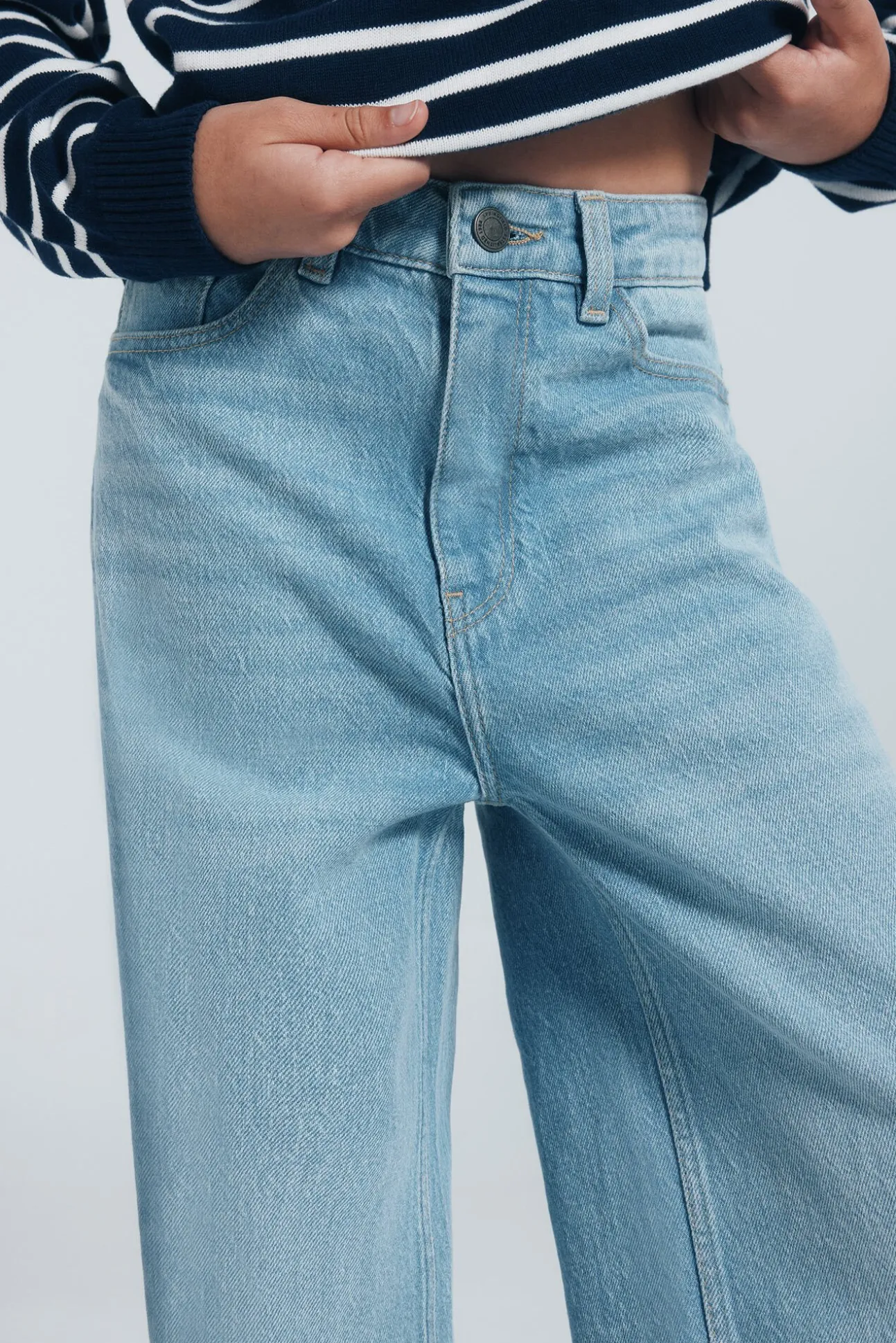 Jeans denim culotte niña