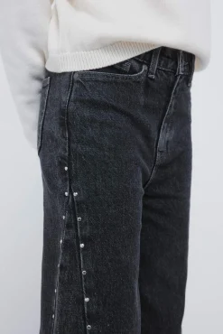 Jeans denim culotte TACHAS niña
