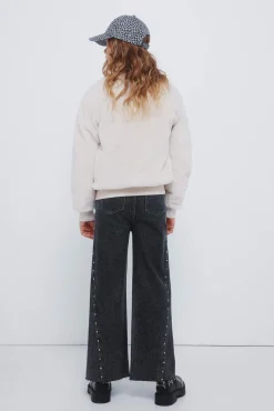 Jeans denim culotte TACHAS niña