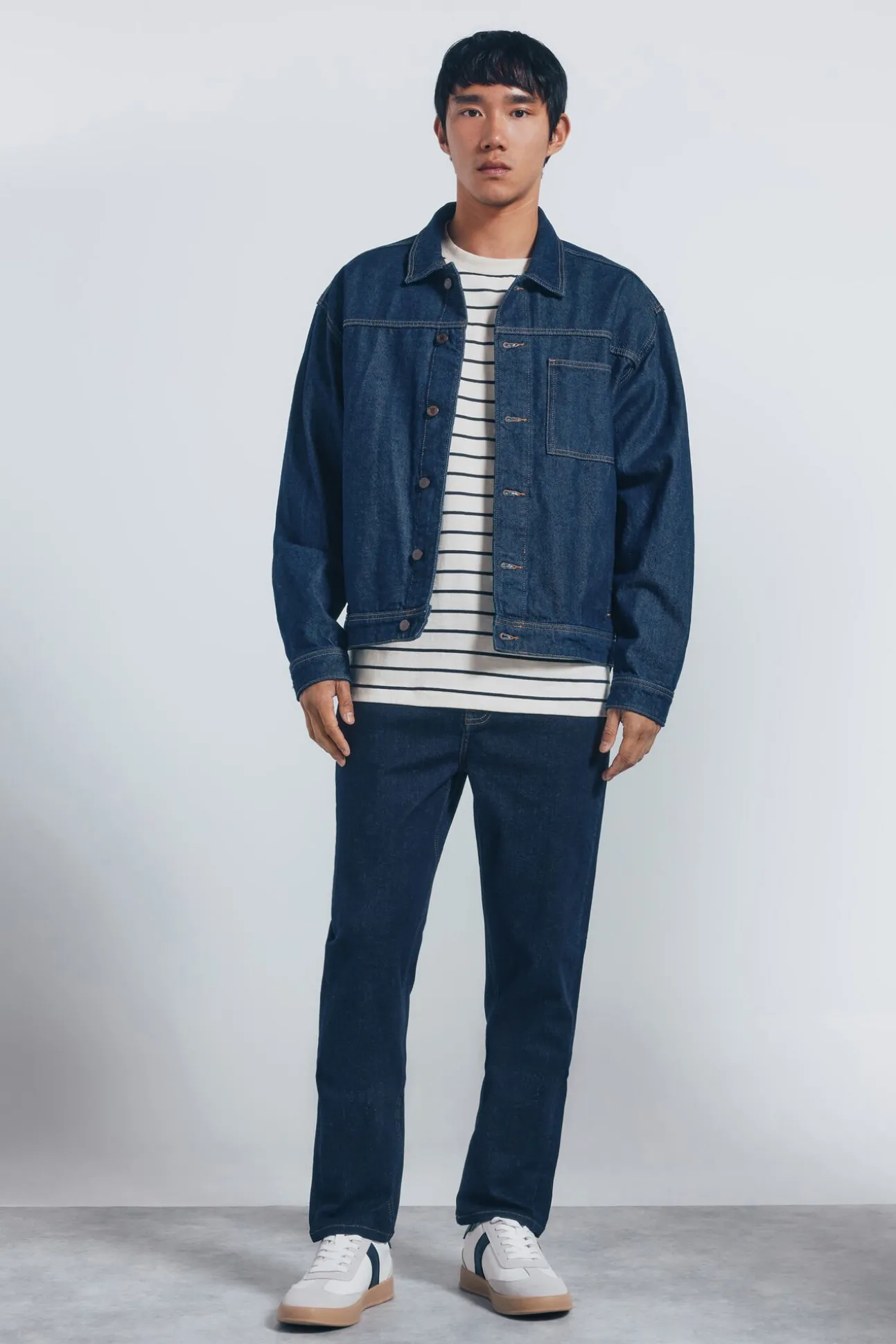 Jeans desencolado slim fit