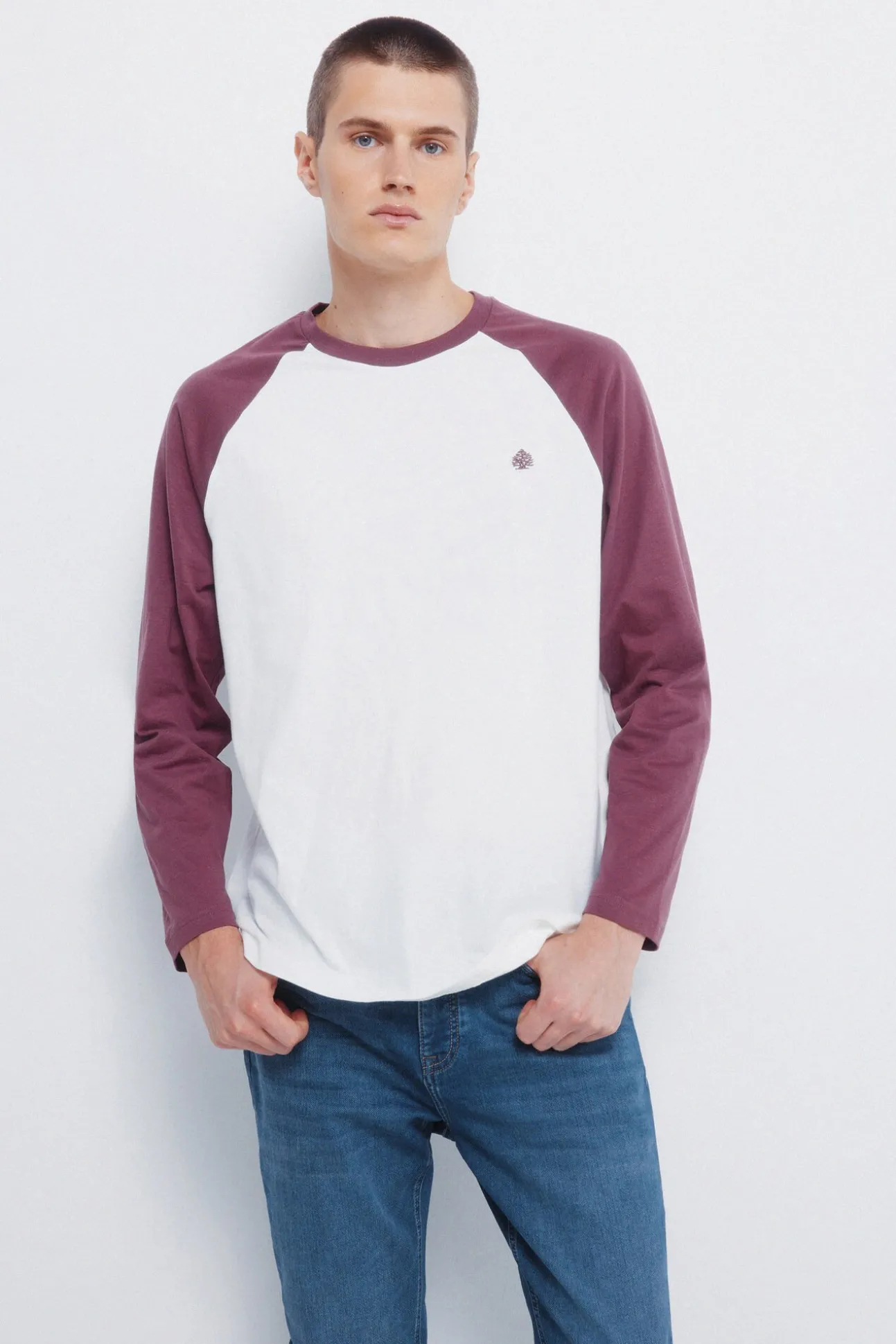 Jeans en knit denim slim fit