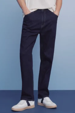 Jeans lavado desencolado straight fit
