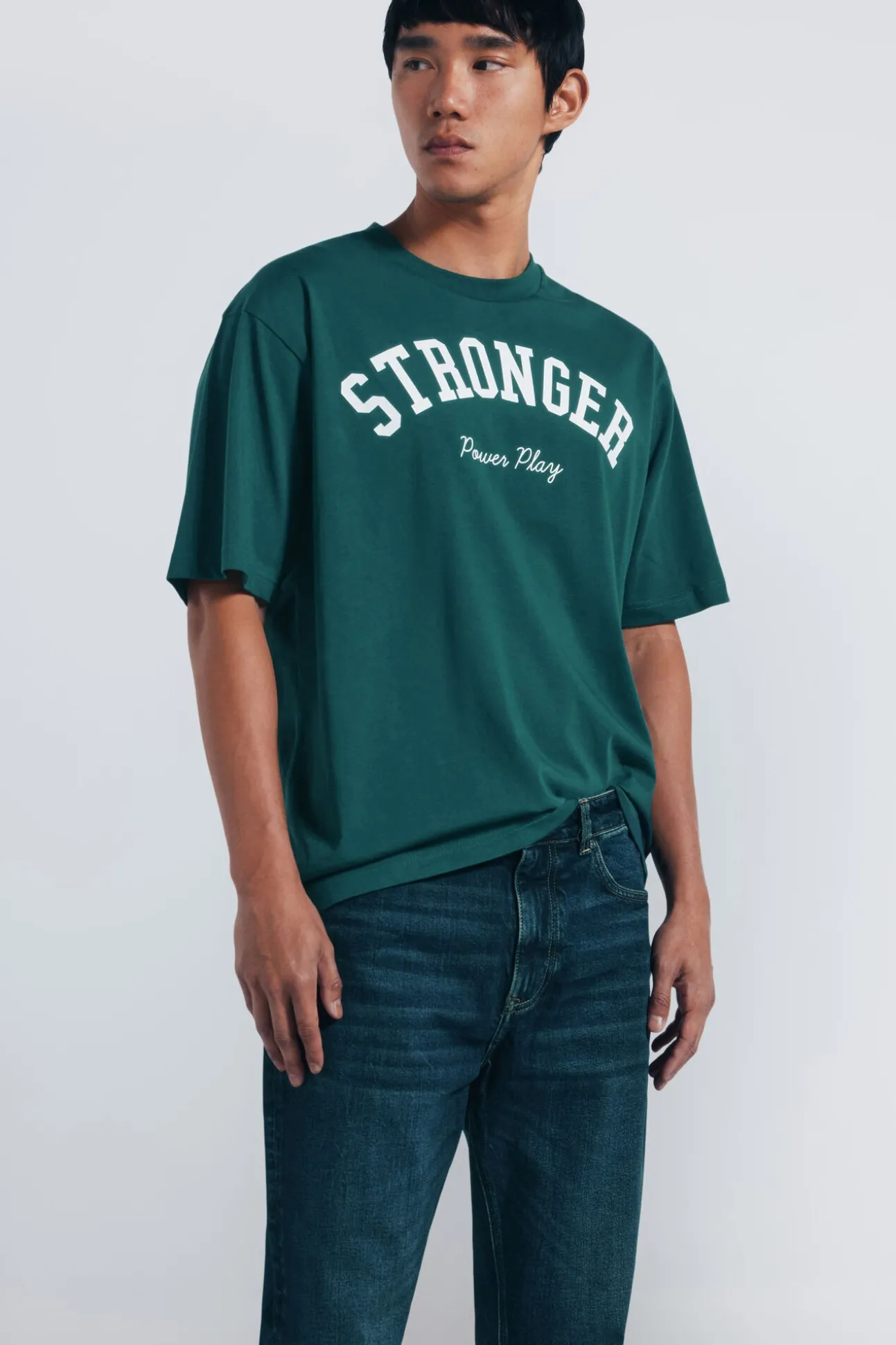 Jeans lavado oscuro regular fit