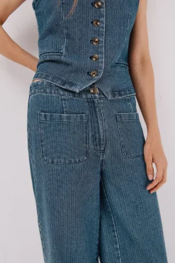 Jeans marine textura