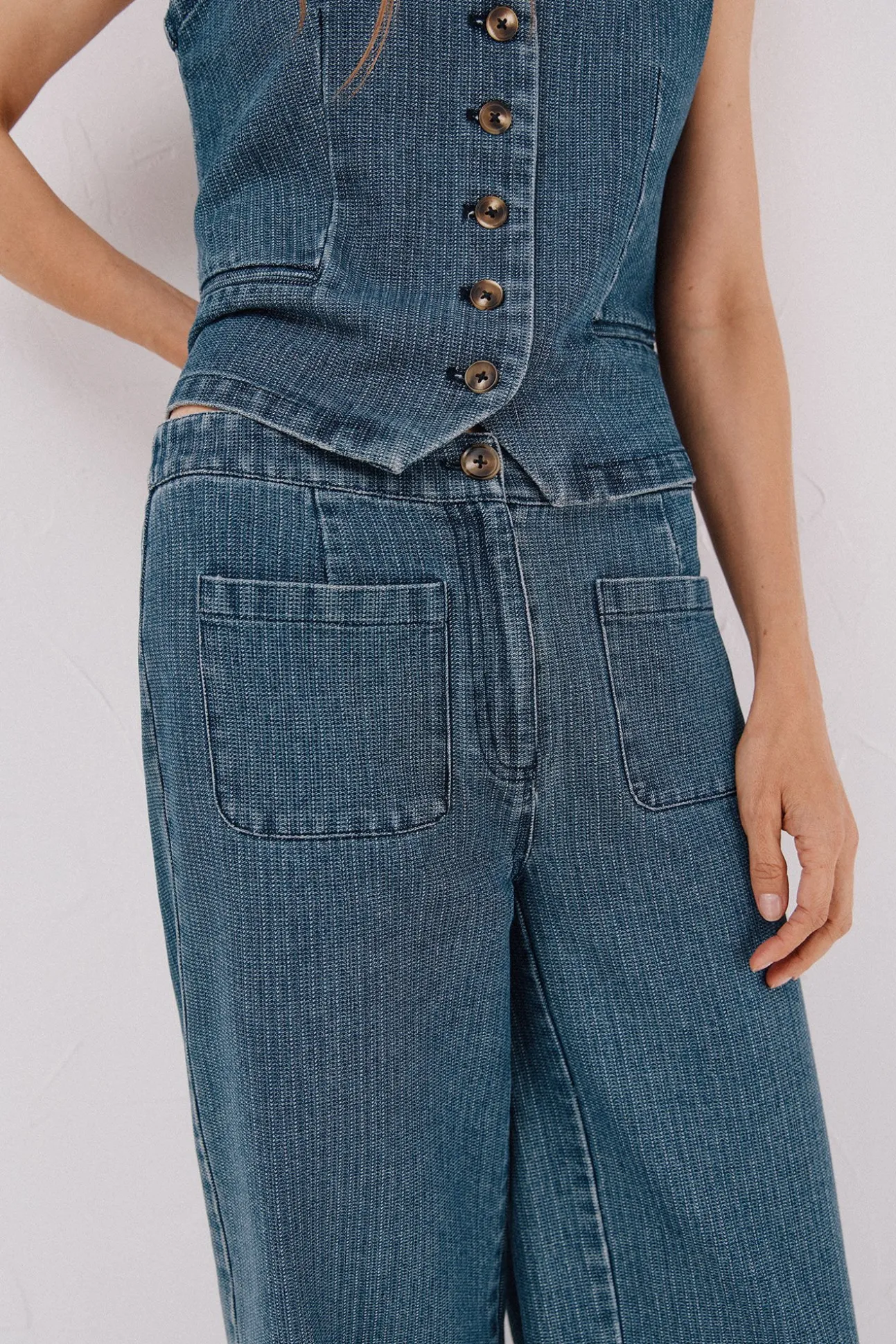 Jeans marine textura