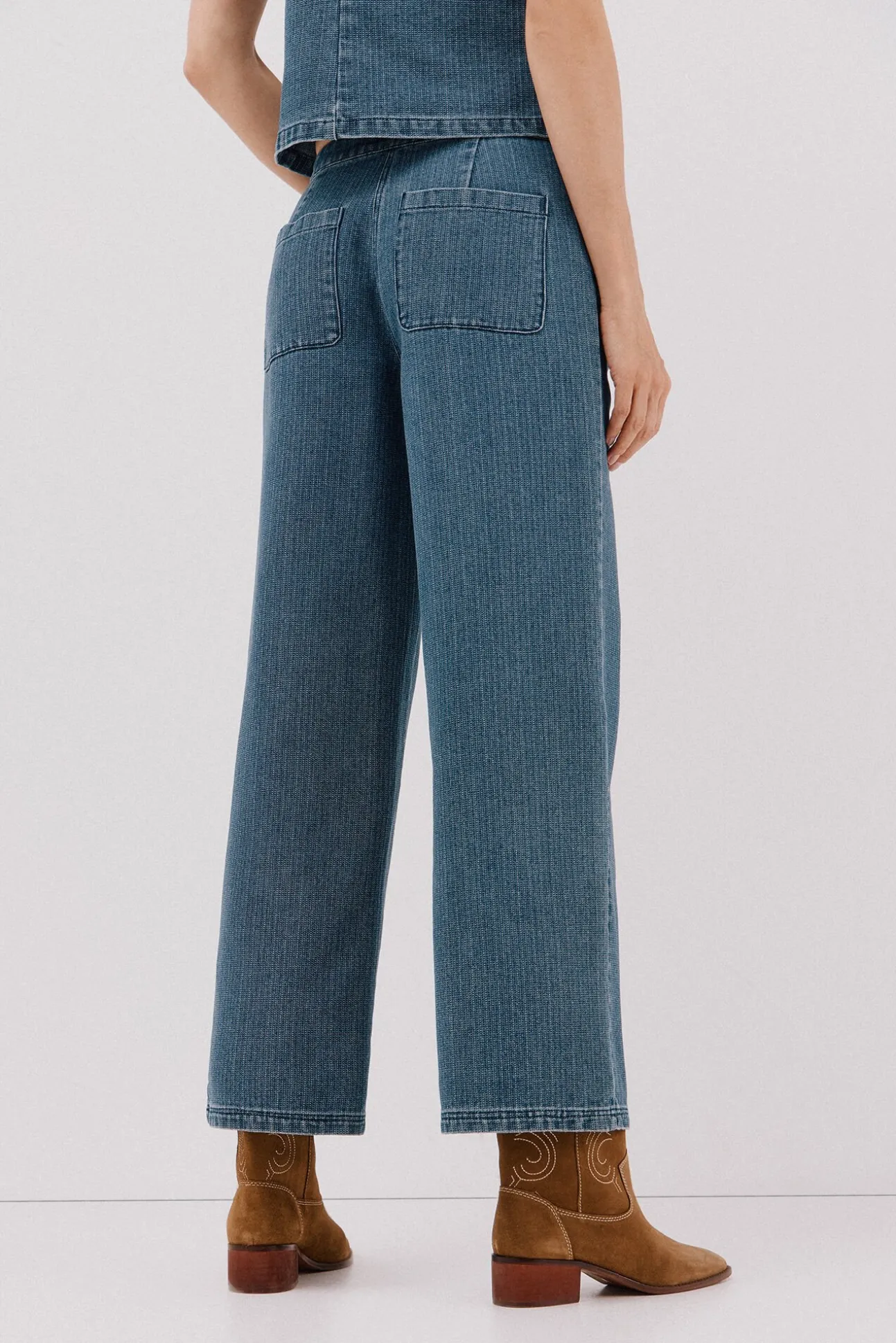 Jeans marine textura