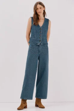 Jeans marine textura