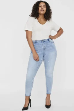 Jeans pitillo talla grande