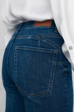 Jeans push up flare cropped