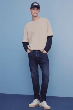 Jeans skinny lavado oscuro