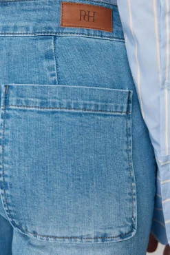 Jeans stove pipe cropped