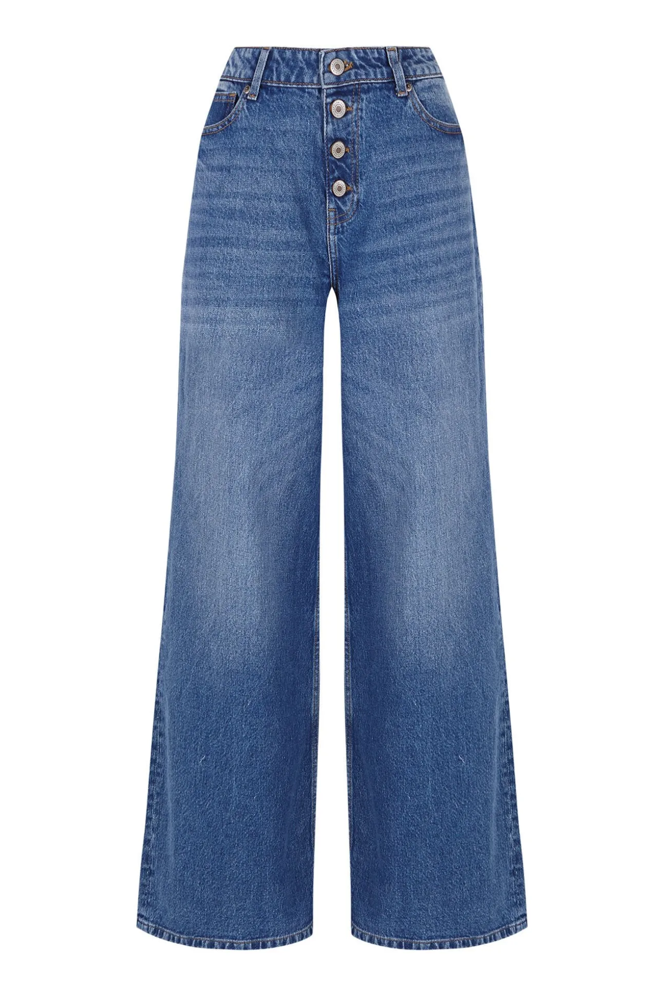 Jeans wide buttons