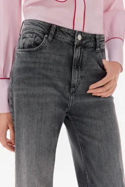 Jeans wide leg cropped