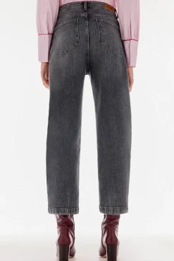 Jeans wide leg cropped