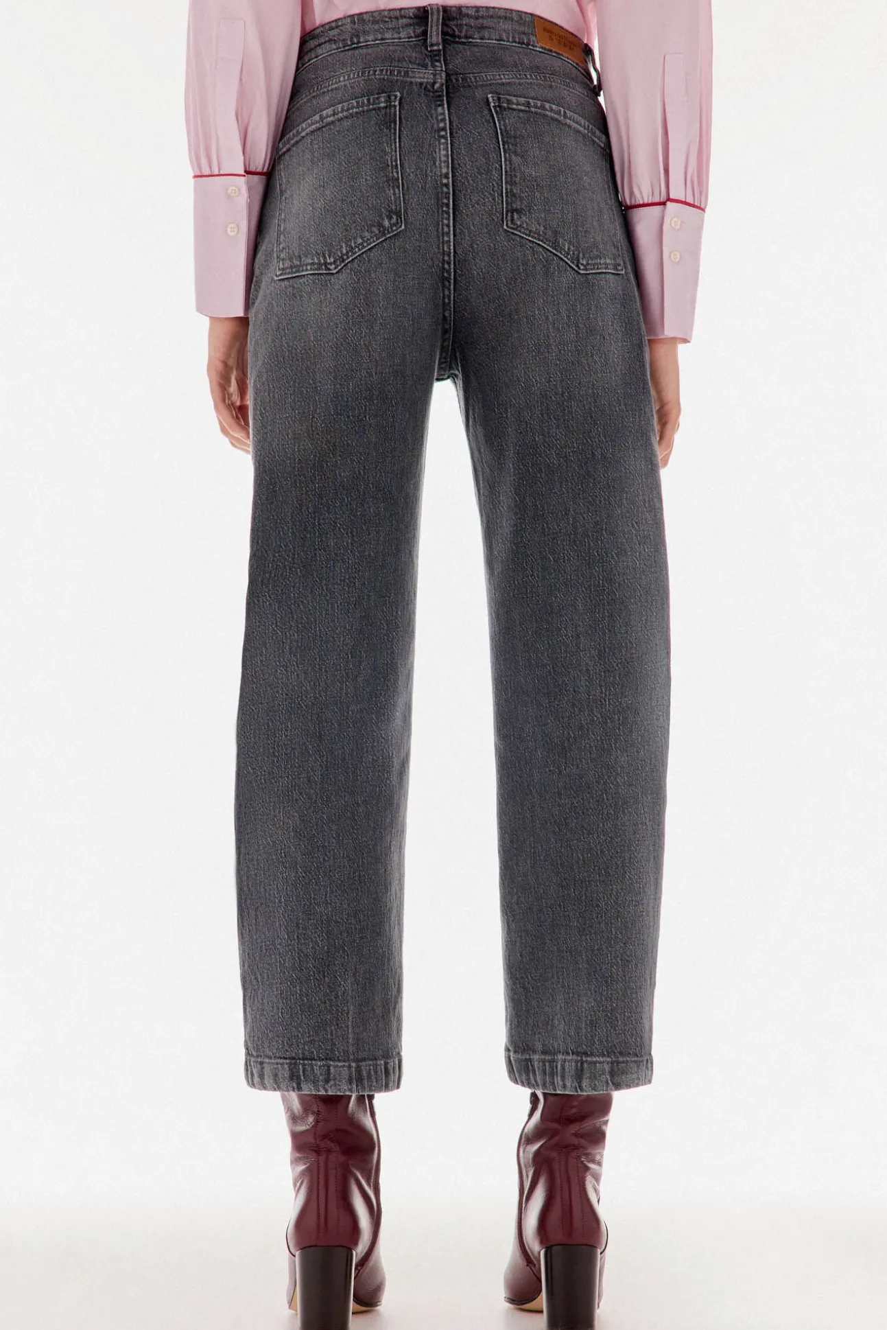 Jeans wide leg cropped