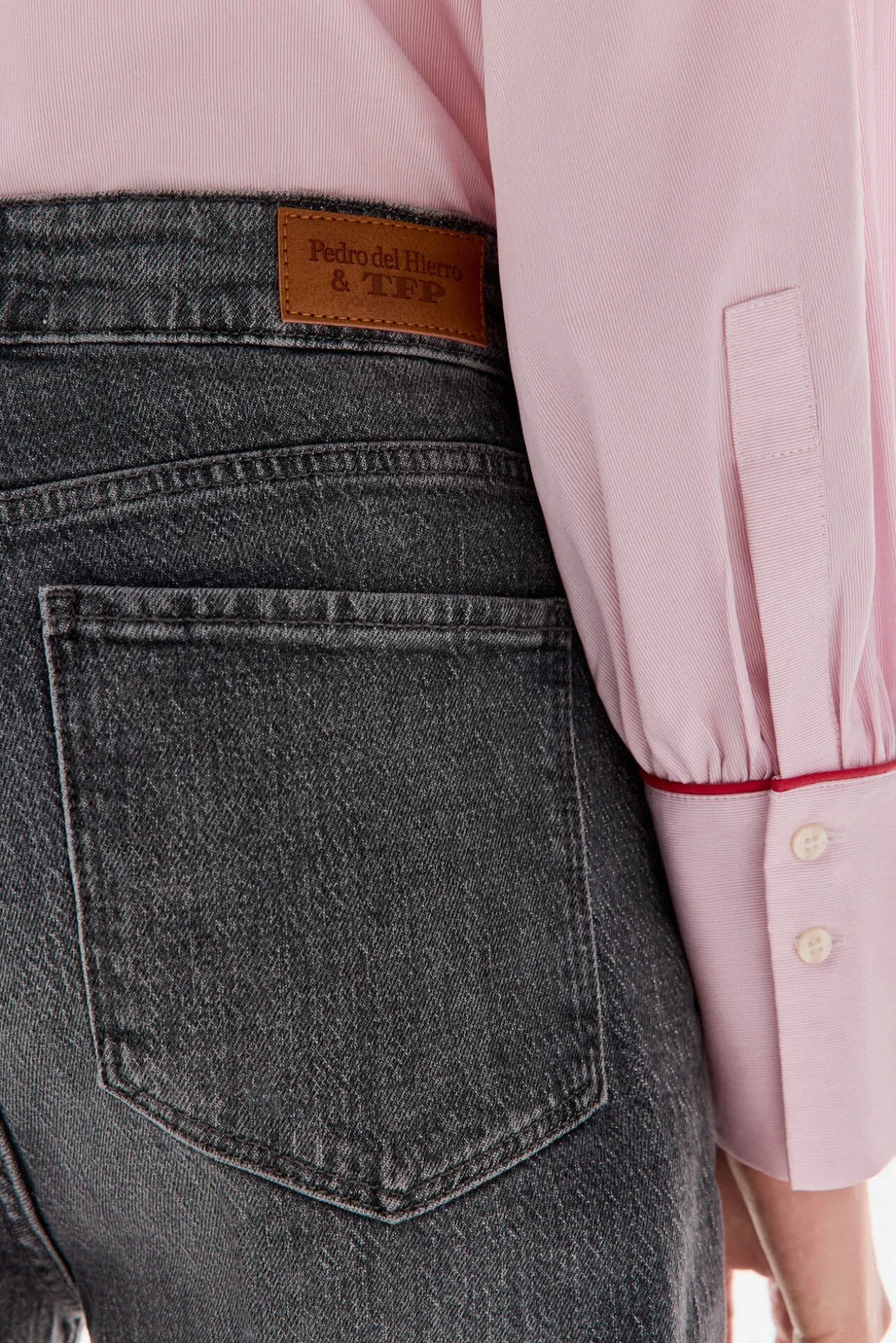 Jeans wide leg cropped