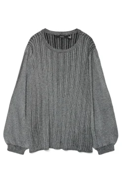 Jersey acanalado lúrex talla grande