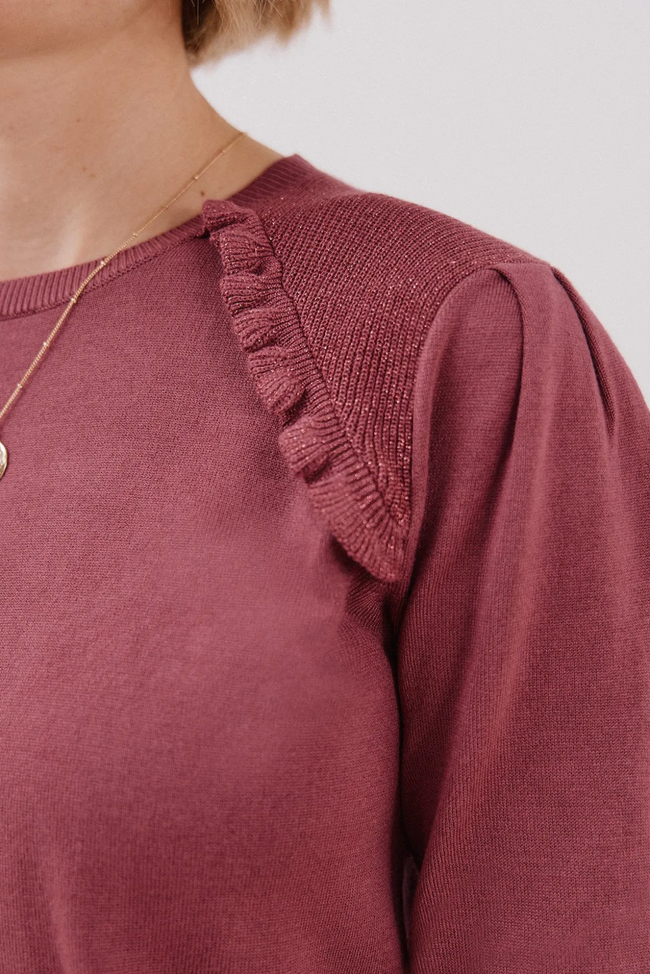 Jersey adorno volantes