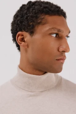 Jersey algodón cashmere cuello alto