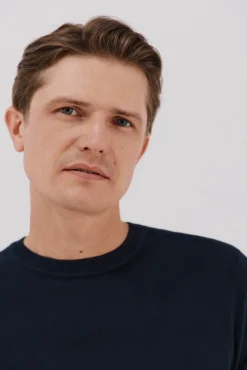 Jersey algodón cashmere cuello caja