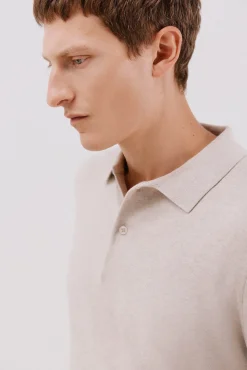 Jersey algodón cashmere cuello polo