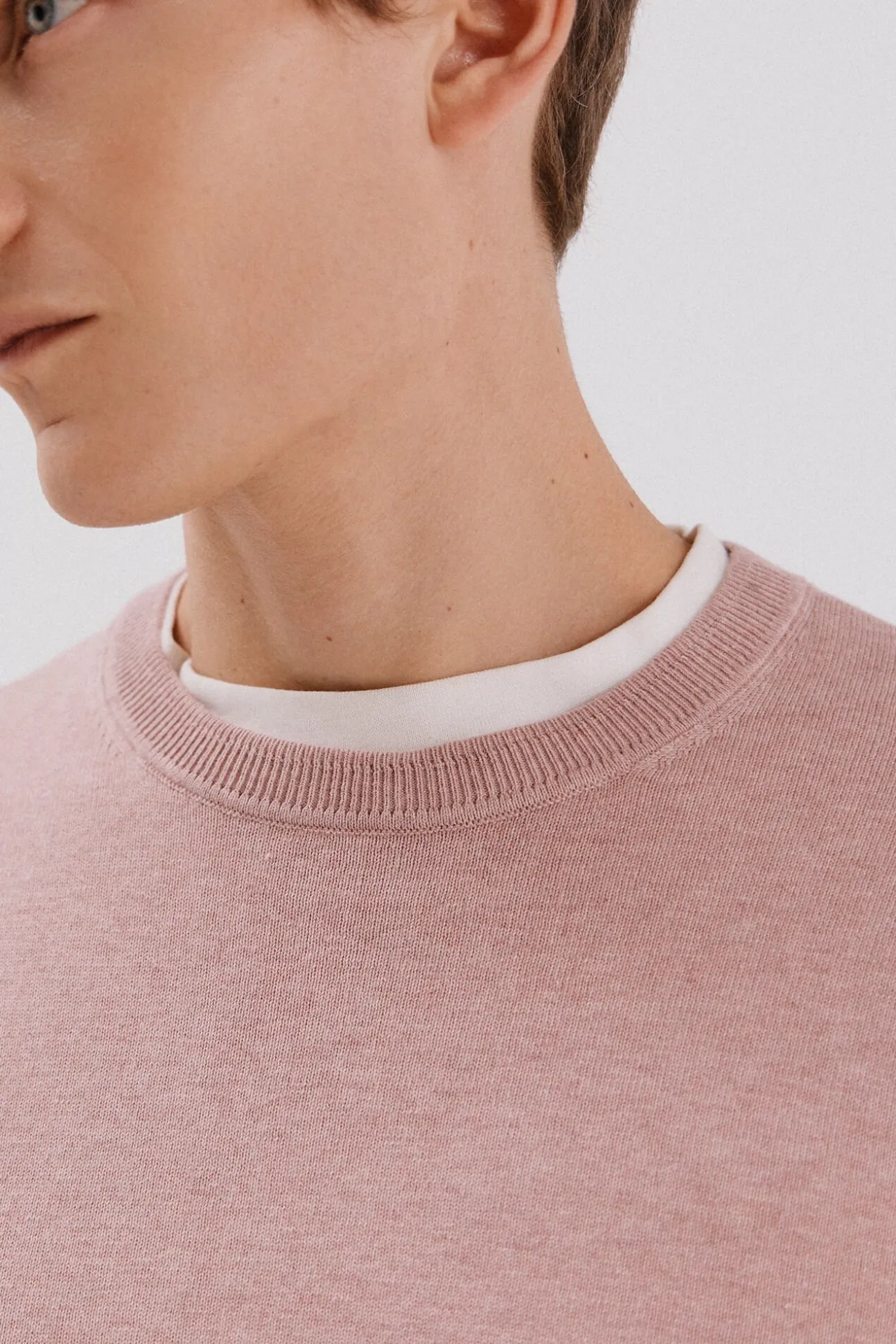 Jersey algodón cashmere cuello caja