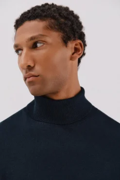 Jersey algodón cashmere cuello alto