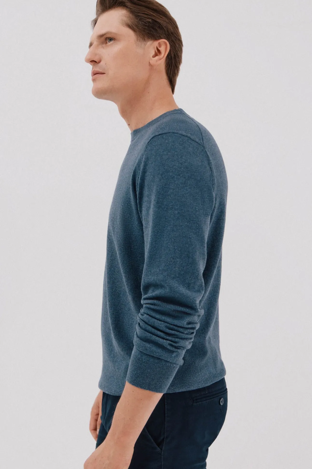 Jersey algodón cashmere cuello caja