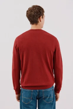 Jersey algodón cashmere cuello pico