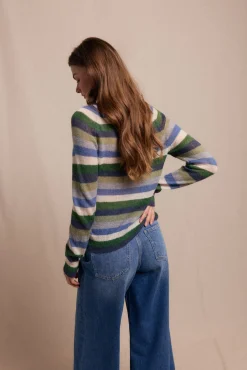 Jersey botones rayas