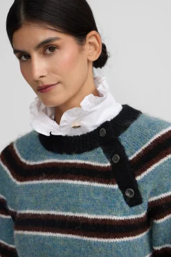 Jersey botones rayas