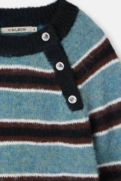 Jersey botones rayas