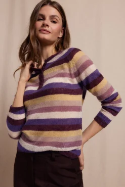 Jersey botones rayas