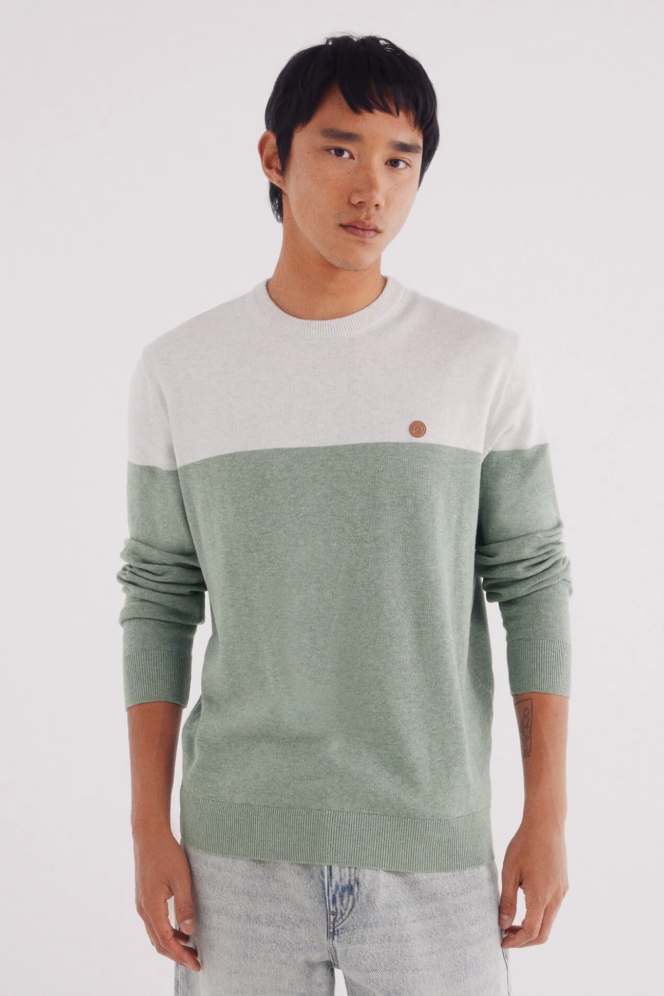 Jersey básico bloque color