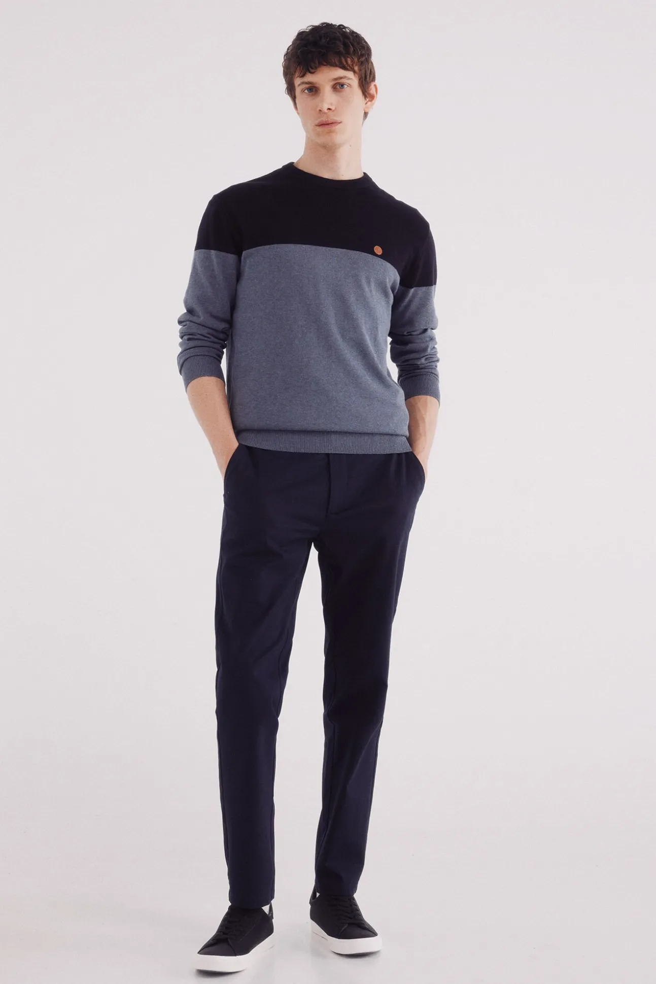 Jersey básico bloque color