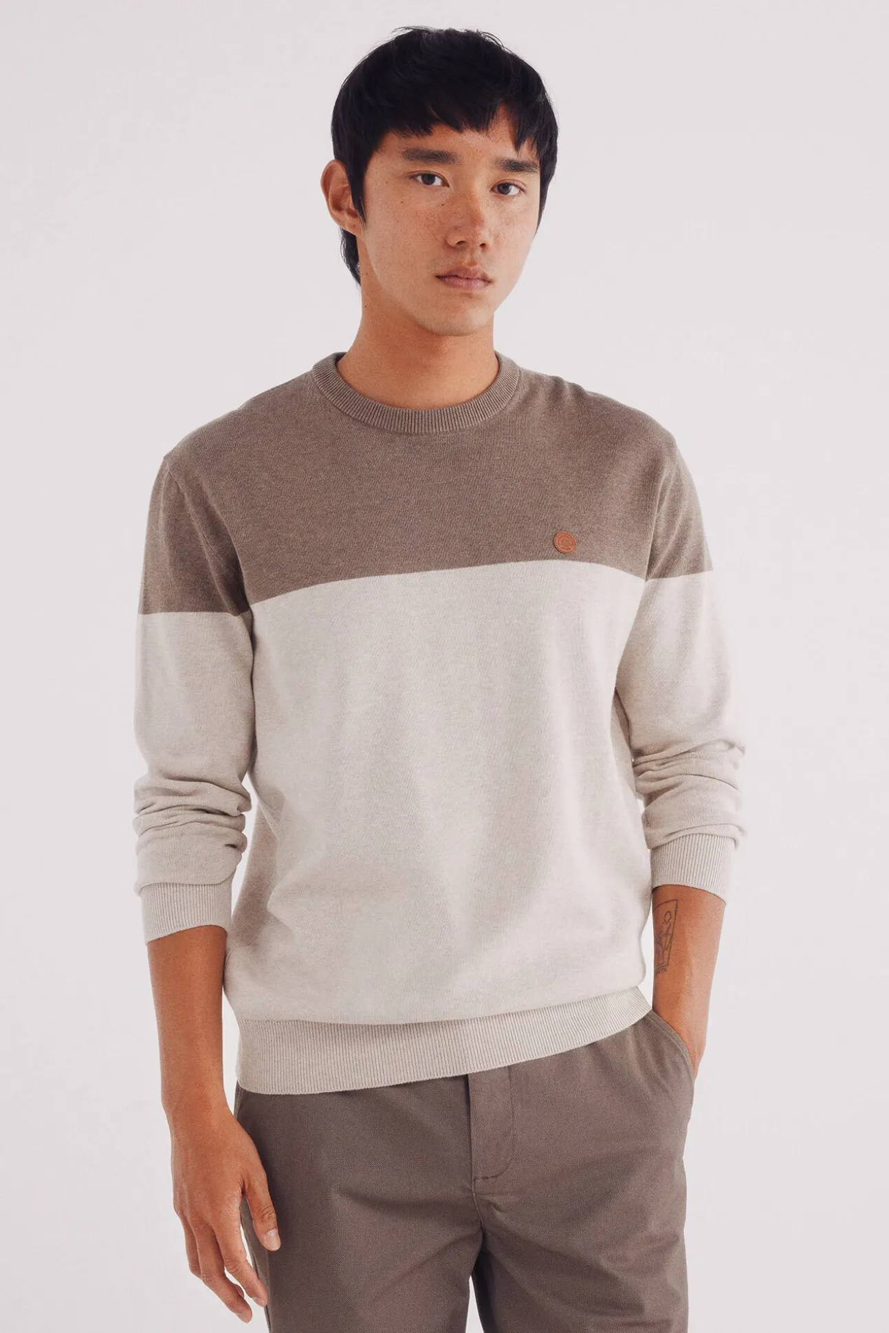 Jersey básico bloque color