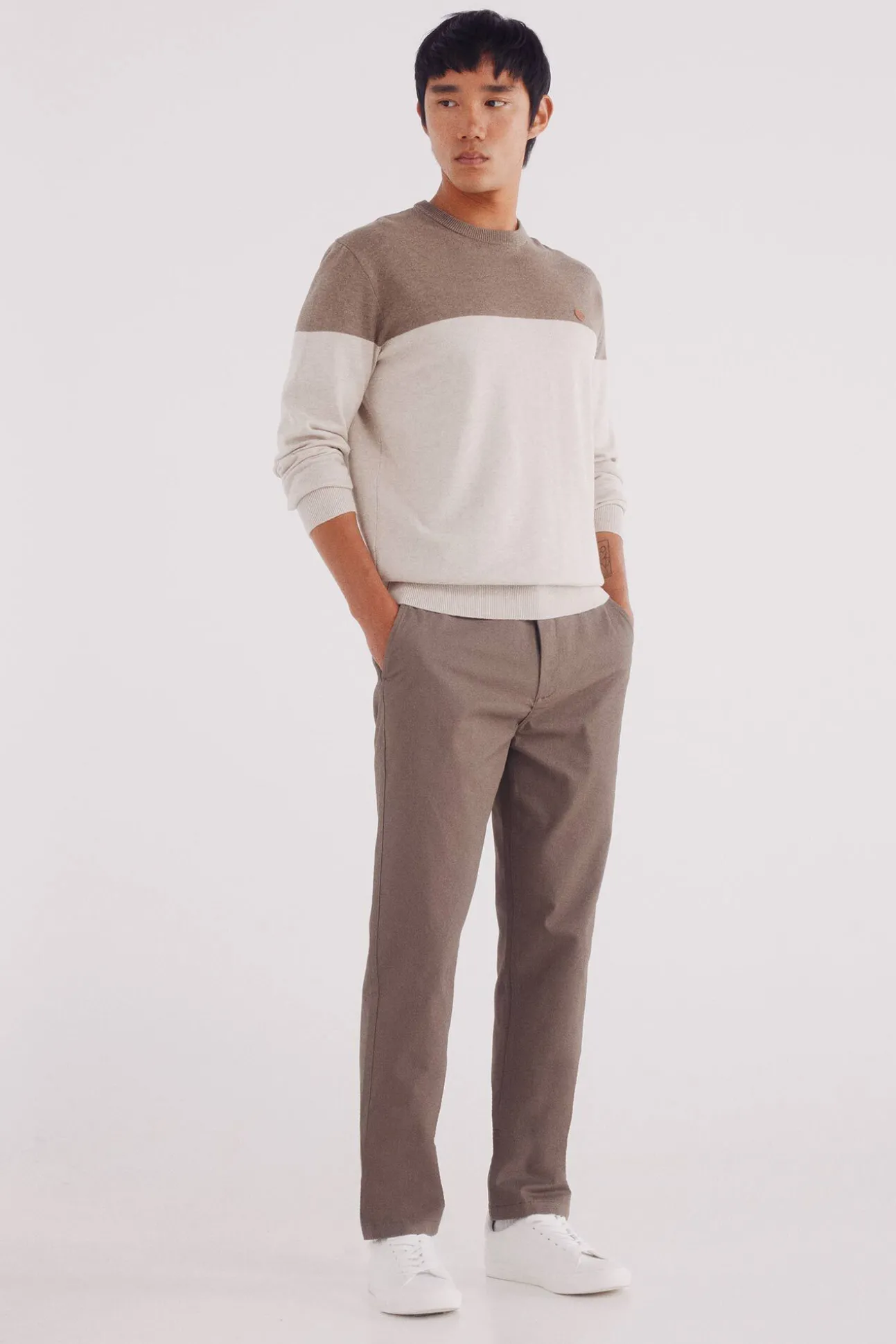 Jersey básico bloque color